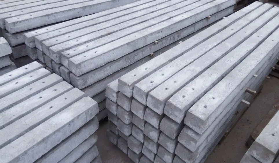 Бетонные столбики 70x70x4500